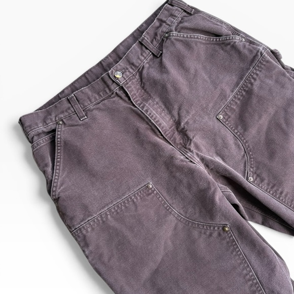 Carhartt B136 Double Knee Loose Original Fit Pants Faded Brown DKB 35x31 - Picture 4 of 8